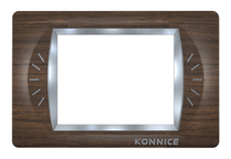 Dark Woody Formica Electric Wall Cover by Konnice | Souqify