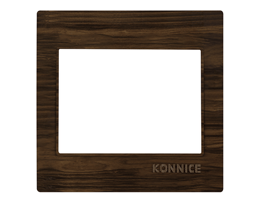 Dark Woody Formica Electric Wall Cover by Konnice | Souqify
