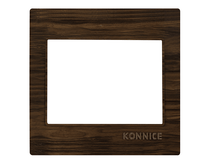 Dark Woody Formica Electric Wall Cover by Konnice | Souqify