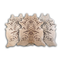 DEKOLAND - Baroque Brown on Beige Cowhide Home Interior Decor by Dinkids Furniture Trading L.L.C. | Souqify