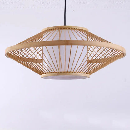Dia 50cm Hand knitting Bamboo Pendant Lamp light Fixture Japan style Tatami Hanging Lamp for Dining Room Restaurant tea room by Zhongsan | Souqify