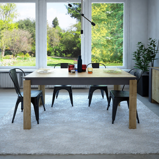 Dining Table Manhattan - Oak-MN63DT01 Oak
Dark Grey 175 X 85 X 9 by DECOROTIKA | Souqify