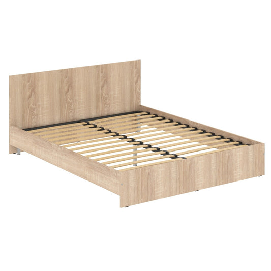 DOUBLE-SIZED BED, MADE IN E1 LAMINATE CHIPBOARD by Treejar | Souqify