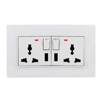 Double Universal Electric Socket With USB by Konnice | Souqify