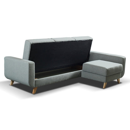 ALFRED Small Unique Corner Sofa Bed | 2280mm X 1500mm | Many upholstery materials