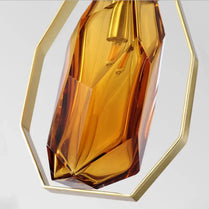 Europe Crystal Amber Glass Pendant Light by Zhongsan | Souqify