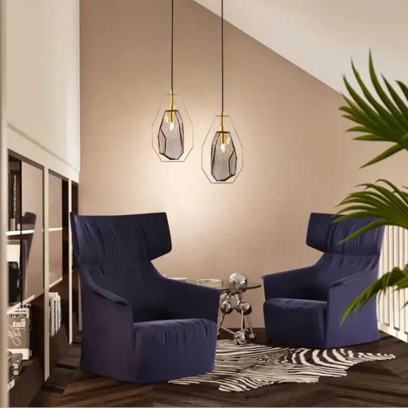 Europe Crystal Amber Glass Pendant Light by Zhongsan | Souqify