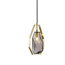 Europe Crystal Amber Glass Pendant Light by Zhongsan | Souqify