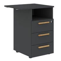 EXECUTIVE ATTACHED THREE DRAWER PEDESTAL, MADE IN E1 LAMINATE CHIPBOARD by Treejar | Souqify