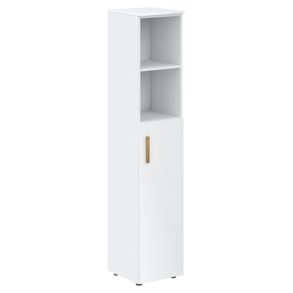 EXECUTIVE FULL HEIGHT CABINET, MADE IN E1 LAMINATE CHIPBOARD, WITH OPEN SHELVES AND WOODEN SWING DOOR by Treejar | Souqify