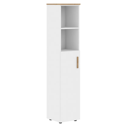 EXECUTIVE FULL HEIGHT CABINET, MADE IN E1 LAMINATE CHIPBOARD, WITH OPEN SHELVES AND WOODEN SWING DOOR by Treejar | Souqify