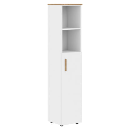 EXECUTIVE FULL HEIGHT CABINET, MADE IN E1 LAMINATE CHIPBOARD, WITH OPEN SHELVES AND WOODEN SWING DOOR by Treejar | Souqify