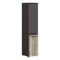 EXECUTIVE FULL HEIGHT CABINET, MADE IN E1 LAMINATE CHIPBOARD, WITH UPPER GLASS AND LOWER WOODEN SWING DOOR by Treejar | Souqify