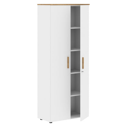 EXECUTIVE FULL HEIGHT CABINET, MADE IN E1 LAMINATE CHIPBOARD, WITH WOODEN SWING DOORS by Treejar | Souqify