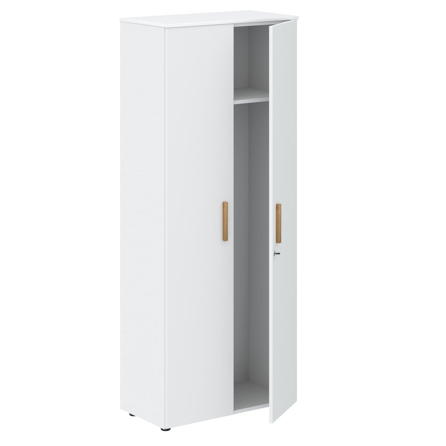 EXECUTIVE FULL HEIGHT WARDROBE, MADE IN E1 LAMINATE CHIPBOARD, WITH WOODEN SWING DOORS by Treejar | Souqify