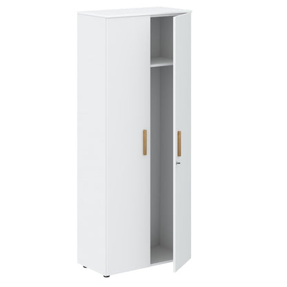 EXECUTIVE FULL HEIGHT WARDROBE, MADE IN E1 LAMINATE CHIPBOARD, WITH WOODEN SWING DOORS by Treejar | Souqify