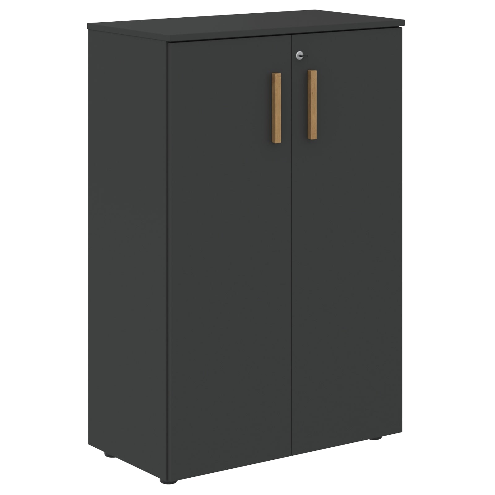 EXECUTIVE LOW HEIGHT CABINET, MADE IN E1 LAMINATE CHIPBOARD, WITH WOODEN SWING DOORS by Treejar | Souqify