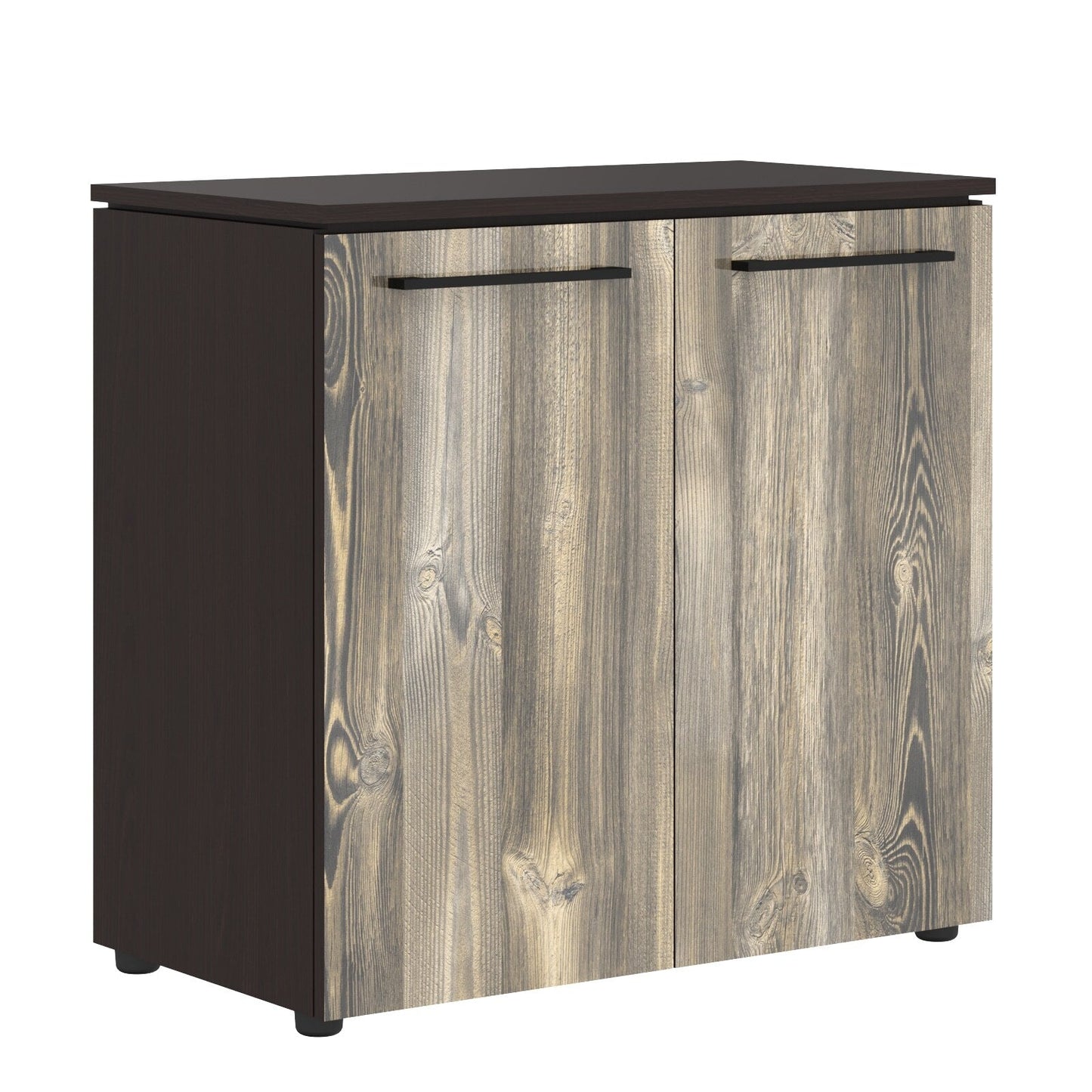 EXECUTIVE LOW HEIGHT CABINET, MADE IN E1 LAMINATE CHIPBOARD, WITH WOODEN SWING DOORS by Treejar | Souqify