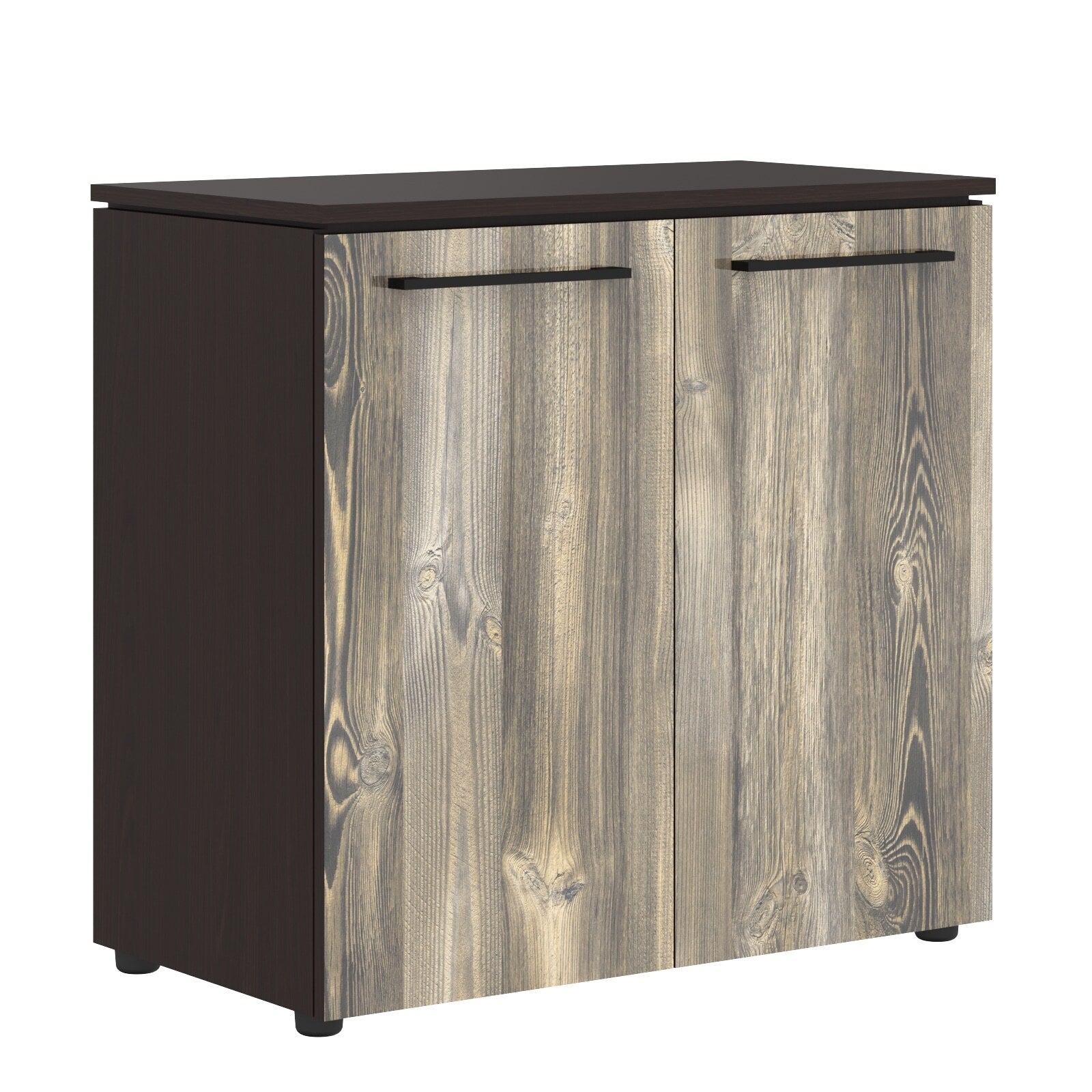 EXECUTIVE LOW HEIGHT CABINET, MADE IN E1 LAMINATE CHIPBOARD, WITH WOODEN SWING DOORS by Treejar | Souqify