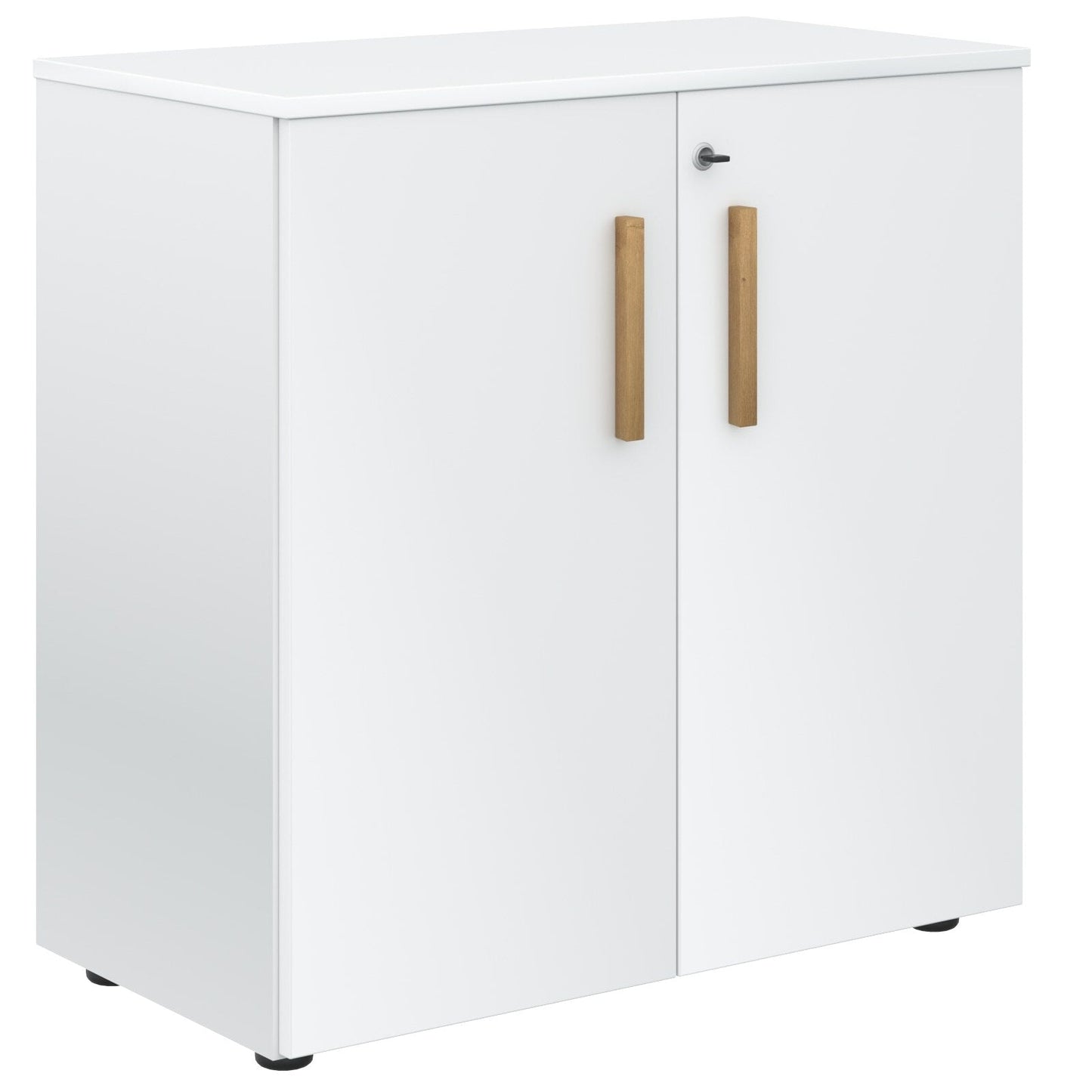 EXECUTIVE LOW HEIGHT CABINET, MADE IN E1 LAMINATE CHIPBOARD, WITH WOODEN SWING DOORS by Treejar | Souqify