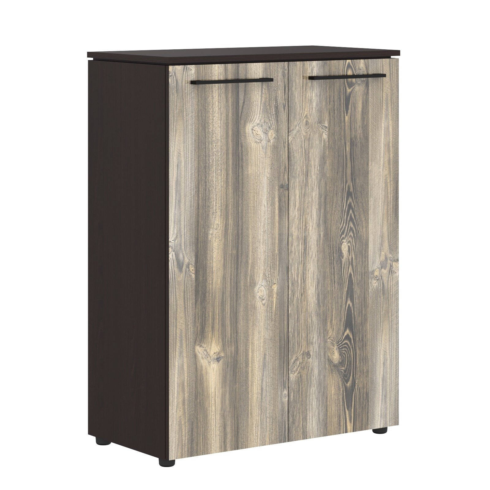 EXECUTIVE LOW HEIGHT CABINET, MADE IN E1 LAMINATE CHIPBOARD, WITH WOODEN SWING DOORS by Treejar | Souqify