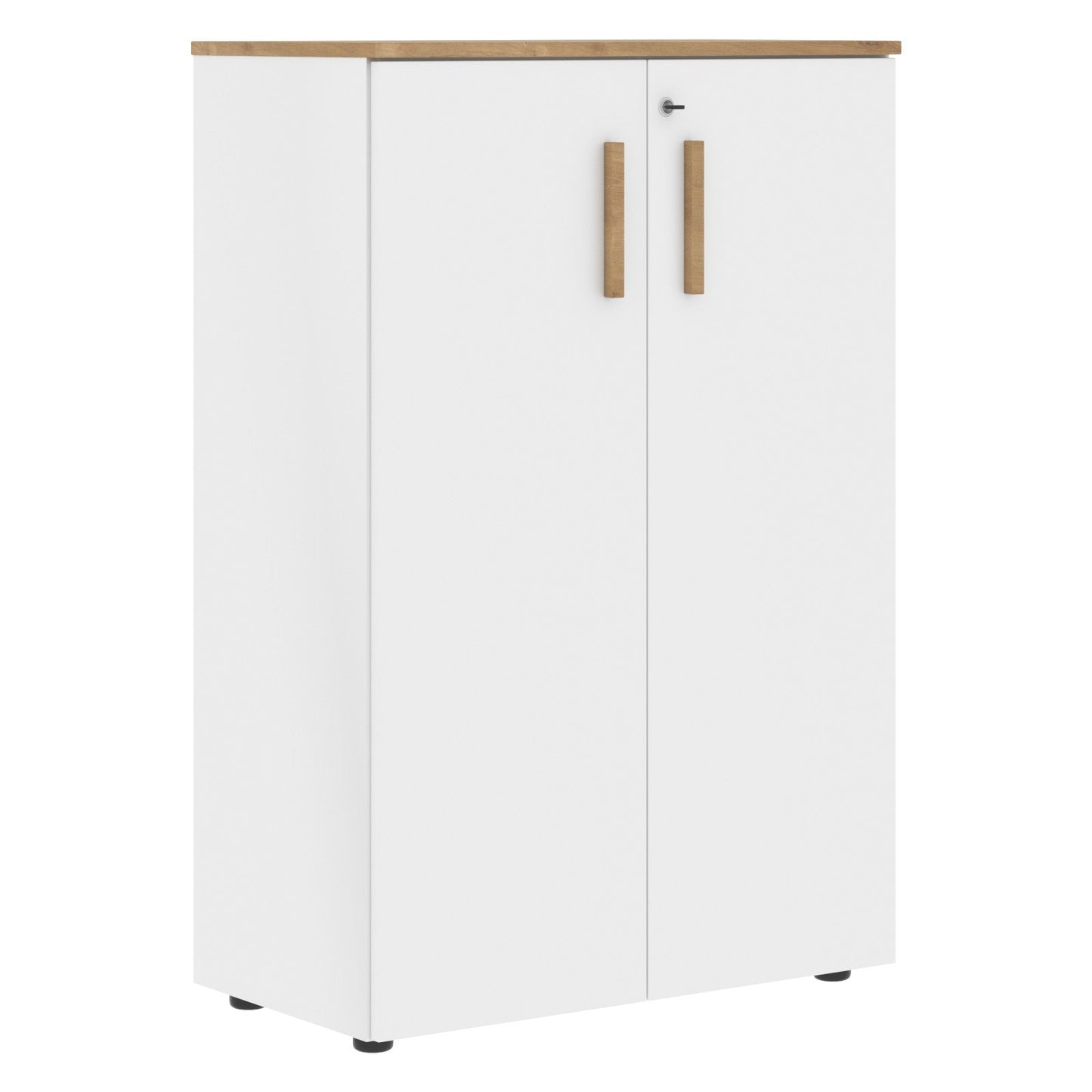 EXECUTIVE LOW HEIGHT CABINET, MADE IN E1 LAMINATE CHIPBOARD, WITH WOODEN SWING DOORS by Treejar | Souqify