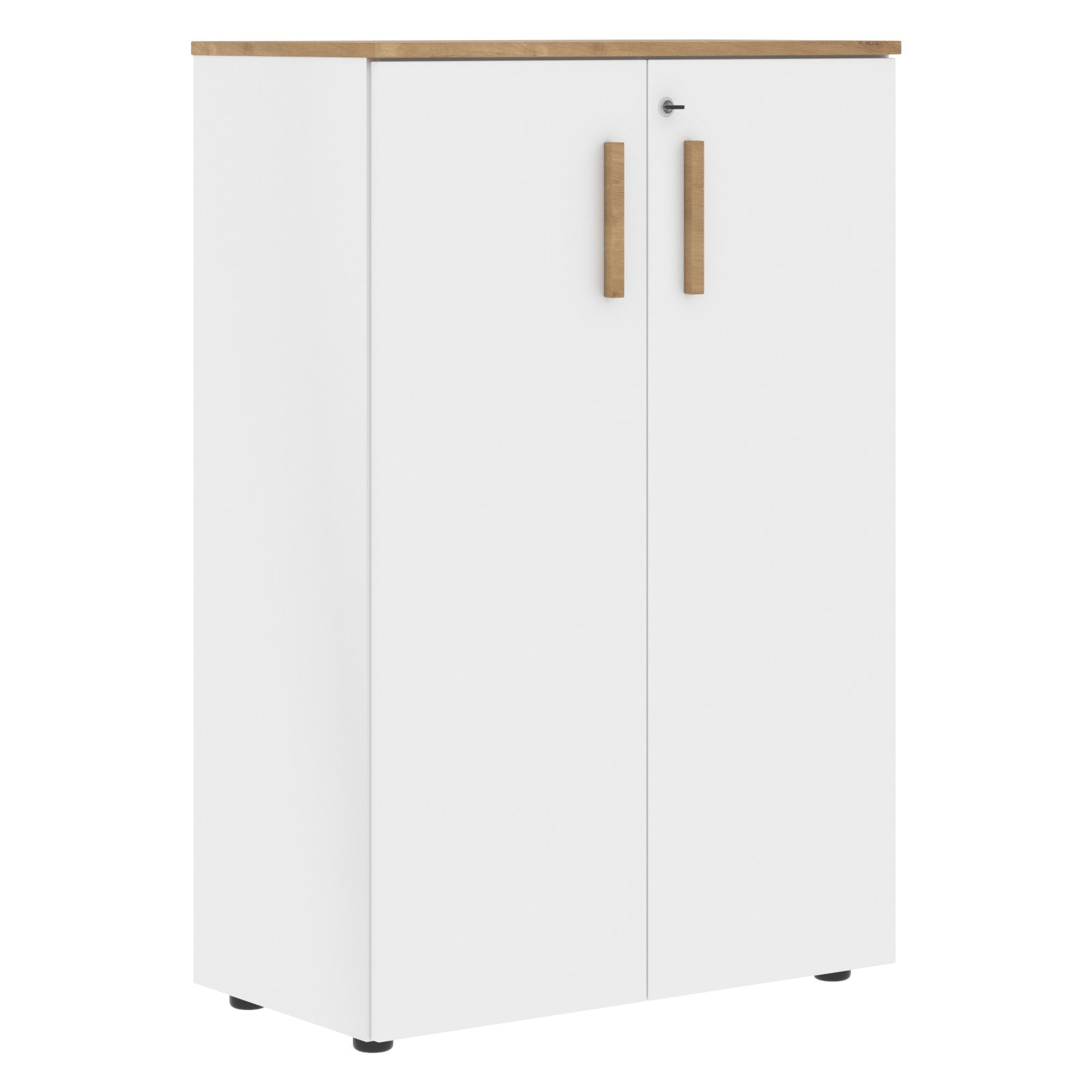 EXECUTIVE LOW HEIGHT CABINET, MADE IN E1 LAMINATE CHIPBOARD, WITH WOODEN SWING DOORS by Treejar | Souqify