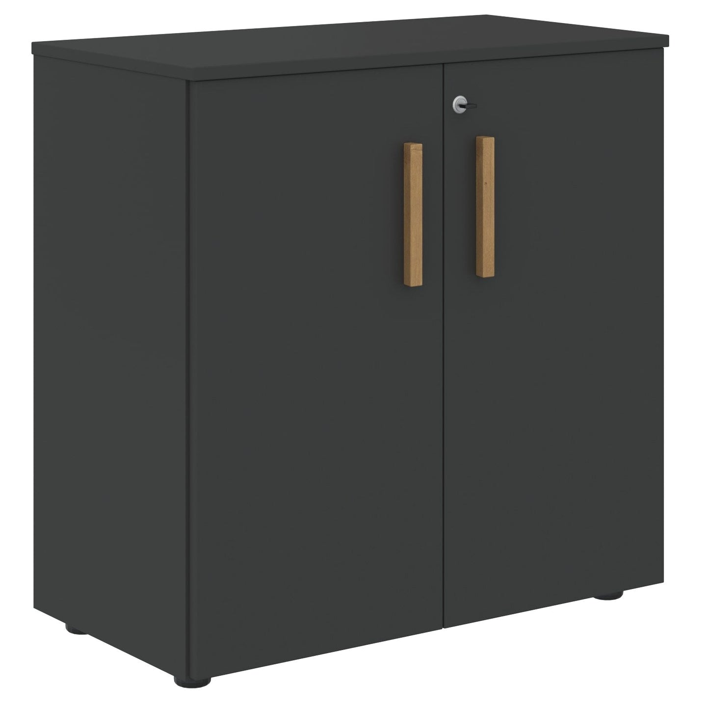 EXECUTIVE LOW HEIGHT CABINET, MADE IN E1 LAMINATE CHIPBOARD, WITH WOODEN SWING DOORS by Treejar | Souqify