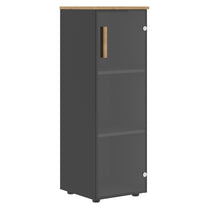 EXECUTIVE MEDIUM HEIGHT CABINET, MADE IN E1 LAMINATE CHIPBOARD, WITH WOODEN SWING DOOR by Treejar | Souqify