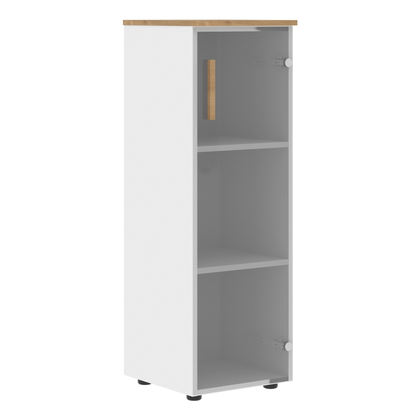 EXECUTIVE MEDIUM HEIGHT CABINET, MADE IN E1 LAMINATE CHIPBOARD, WITH WOODEN SWING DOOR by Treejar | Souqify