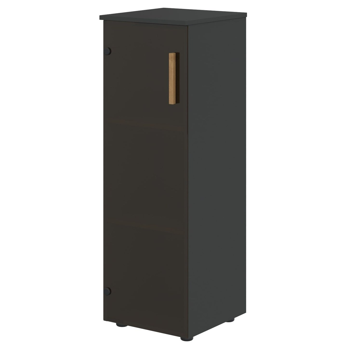 EXECUTIVE MEDIUM HEIGHT CABINET, MADE IN E1 LAMINATE CHIPBOARD, WITH WOODEN SWING DOOR by Treejar | Souqify