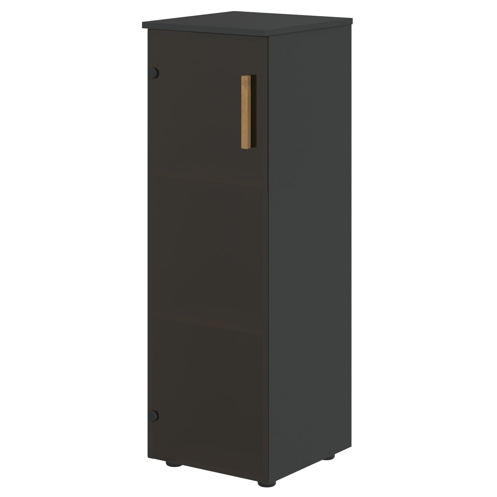 EXECUTIVE MEDIUM HEIGHT CABINET, MADE IN E1 LAMINATE CHIPBOARD, WITH WOODEN SWING DOOR by Treejar | Souqify
