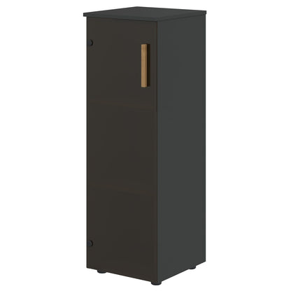 EXECUTIVE MEDIUM HEIGHT CABINET, MADE IN E1 LAMINATE CHIPBOARD, WITH WOODEN SWING DOOR by Treejar | Souqify