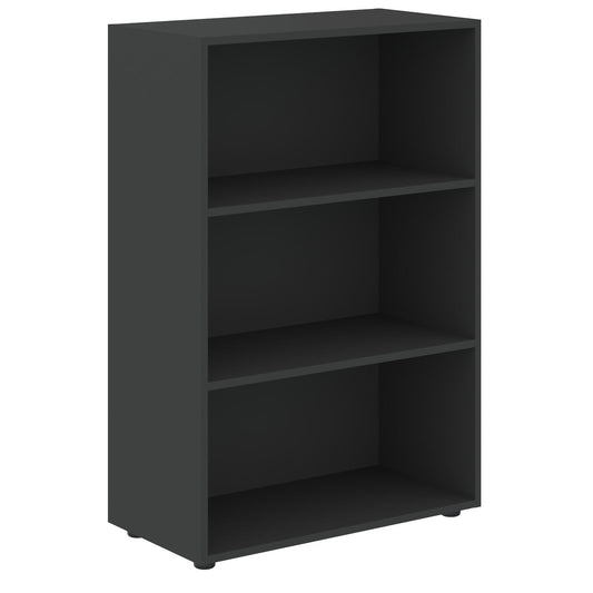 EXECUTIVE MEDIUM HEIGHT CABINET WITH OPEN SHELVES, MADE IN E1 LAMINATE CHIPBOARD by Treejar | Souqify