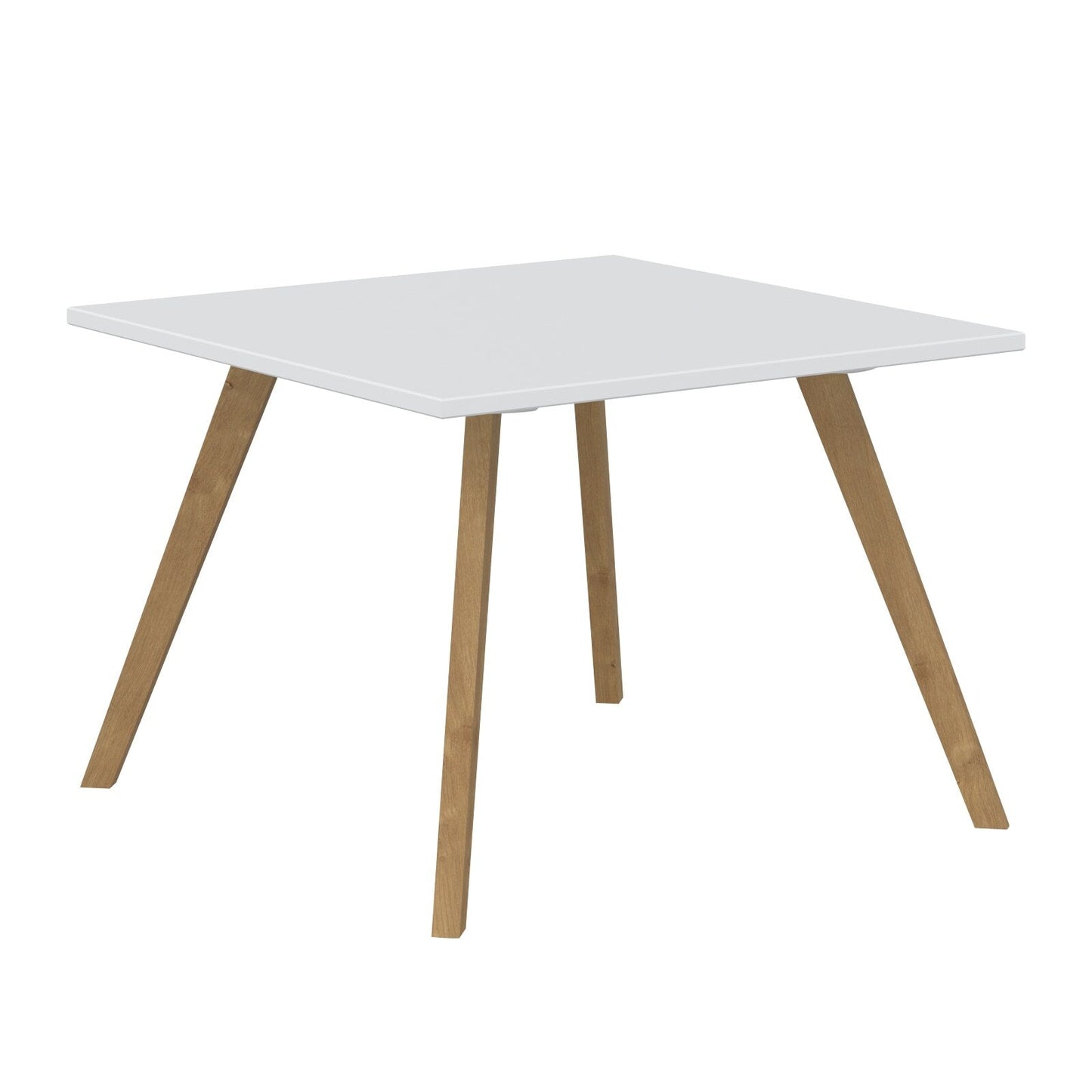 EXECUTIVE MODERN DESIGN SQUARE SHAPE COFFEE TABLE, MADE IN E1 LAMINATE CHIPBOPARD, WITH SLANTED SHAPE WOODEN LEGS by Treejar | Souqify