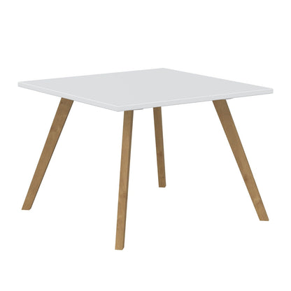EXECUTIVE MODERN DESIGN SQUARE SHAPE COFFEE TABLE, MADE IN E1 LAMINATE CHIPBOPARD, WITH SLANTED SHAPE WOODEN LEGS by Treejar | Souqify