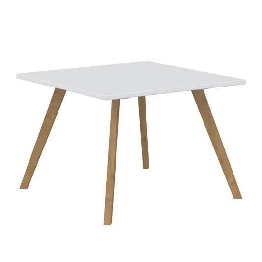 EXECUTIVE MODERN DESIGN SQUARE SHAPE COFFEE TABLE, MADE IN E1 LAMINATE CHIPBOPARD, WITH SLANTED SHAPE WOODEN LEGS by Treejar | Souqify