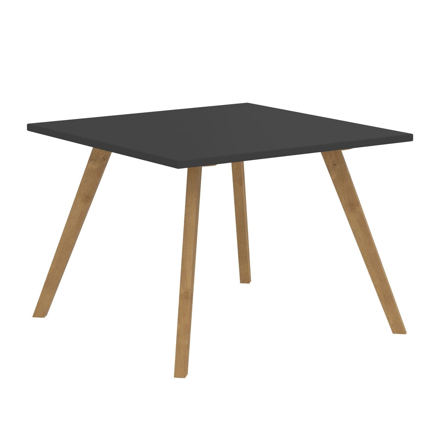 EXECUTIVE MODERN DESIGN SQUARE SHAPE COFFEE TABLE, MADE IN E1 LAMINATE CHIPBOPARD, WITH SLANTED SHAPE WOODEN LEGS by Treejar | Souqify