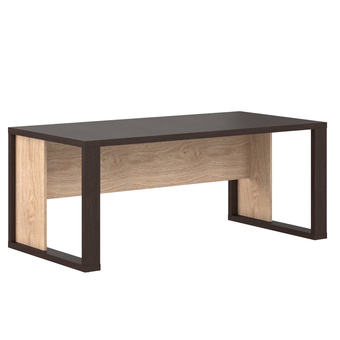 EXECUTIVE RECTANGULAR SHAPE DESK MADE IN 38MM TOP E1 LAMINATE CHIPBOARD, WITH MODESTY PANEL by Treejar | Souqify
