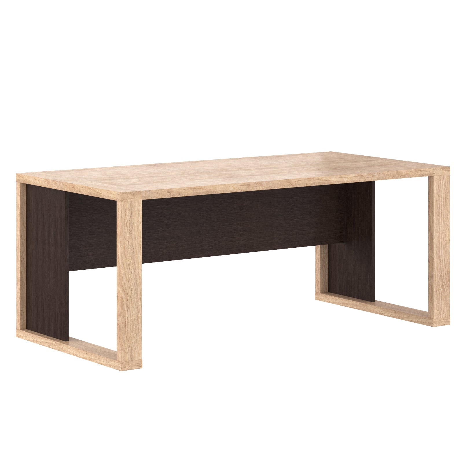 EXECUTIVE RECTANGULAR SHAPE DESK MADE IN 38MM TOP E1 LAMINATE CHIPBOARD, WITH MODESTY PANEL by Treejar | Souqify