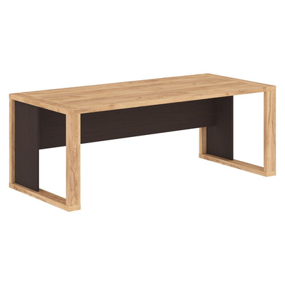 EXECUTIVE RECTANGULAR SHAPE DESK MADE IN 38MM TOP E1 LAMINATE CHIPBOARD, WITH MODESTY PANEL by Treejar | Souqify