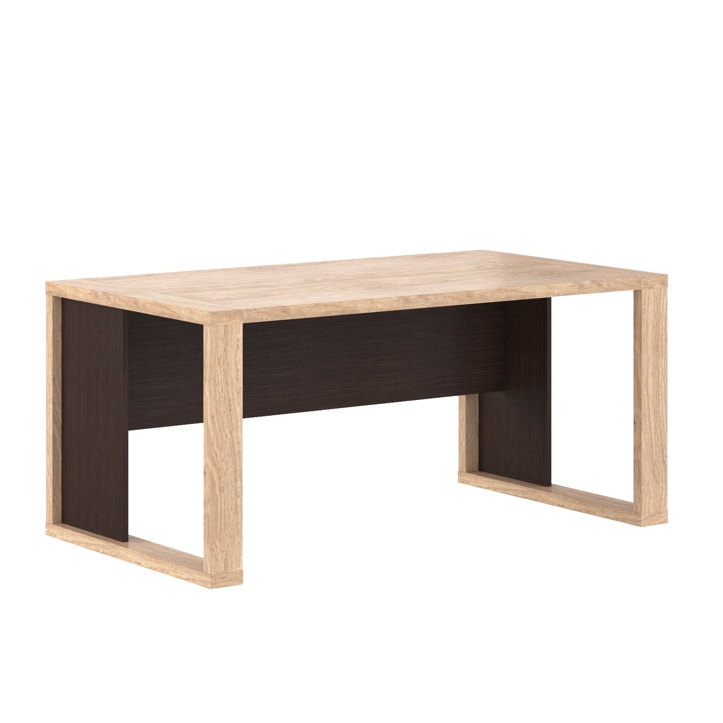 EXECUTIVE RECTANGULAR SHAPE DESK MADE IN 38MM TOP E1 LAMINATE CHIPBOARD, WITH MODESTY PANEL by Treejar | Souqify