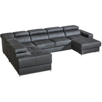 BELGRAD U-Shape Modern Corner Sofa Bed | 3860mm X 2130mm | Many upholstery materials!