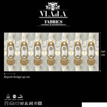 Fabric Le Veque Tower Gold by Vladila | Souqify