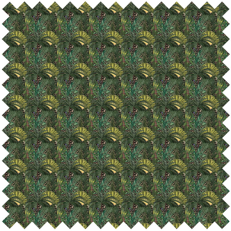 Fabric Leopard Palms by Vladila | Souqify