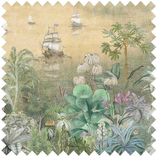 Fabric Paradise Shore Sunset by Vladila | Souqify