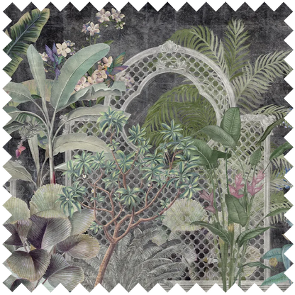Fabric Verdant Mosaic Dark by Vladila | Souqify