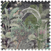 Fabric Verdant Mosaic Dark by Vladila | Souqify