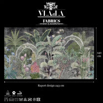 Fabric Verdant Mosaic Dark by Vladila | Souqify