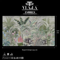 Fabric Verdant mosaic by Vladila | Souqify